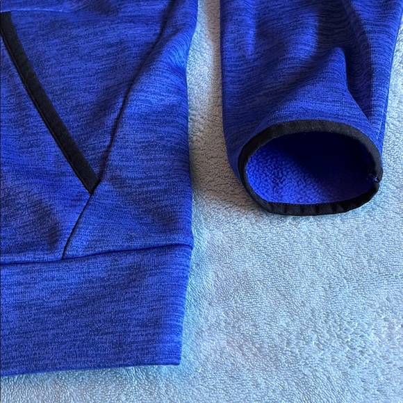 Under Armour Blue Hoodie with Black trim - full front pocket; no zip - Picture 4 of 6